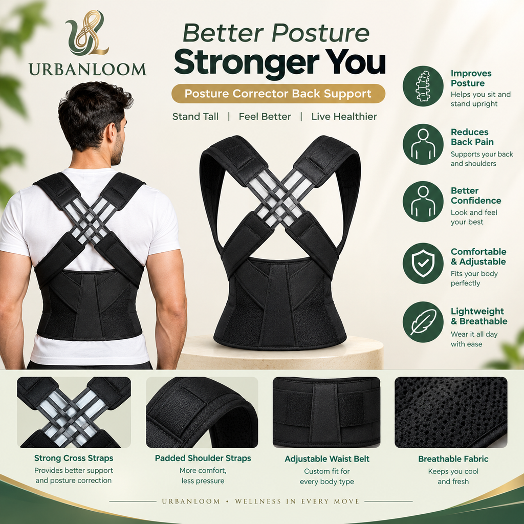 Back Brace Posture Corrector for Men and Women,Adjustable Back Posture Belt Invisible